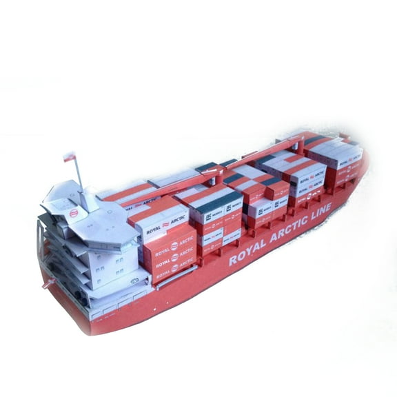 NATEFEMIN Detailed and Accurate Scale Paper Model Kit Danish Container Ship Mary Arctica for Collectors