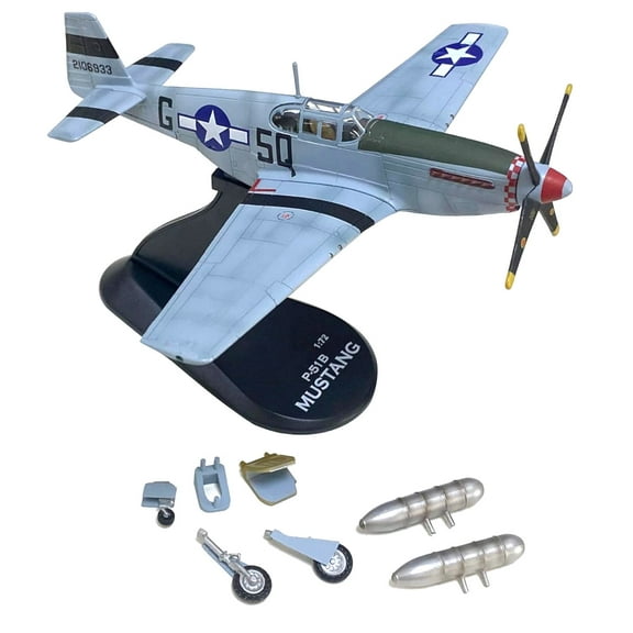 NATEFEMIN Diecast P-51B Mustang Model Plane 1 72 Scale USAAF 339TH FS 504TH FG for Collectors Aviation Enthusiasts Gift Display Decor