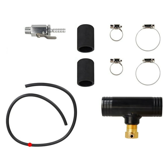 NATEFEMIN Diesel Fuel Tank Auxiliary Kit Black Electrophoresis Surface For Ford F Series Dodge Ram 2012 Older Models Aluminum