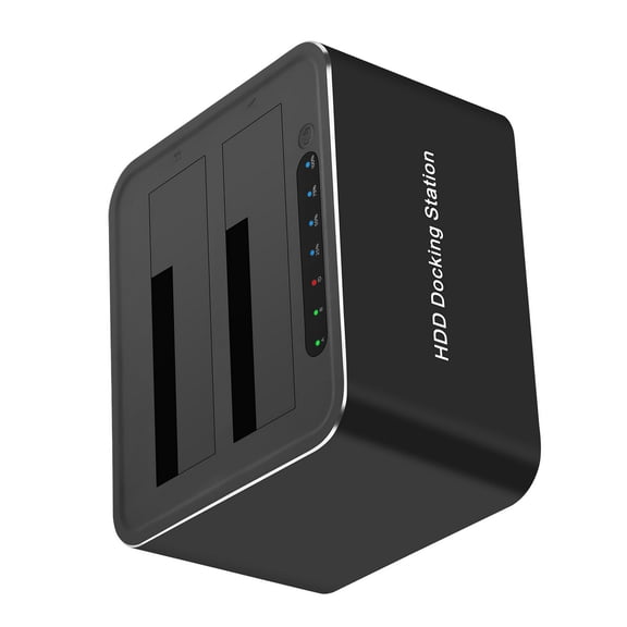 NATEFEMIN Docking Station for SATA HDDs - USB3.0 Interface, One-Click Backup, For Data Management & Transfer