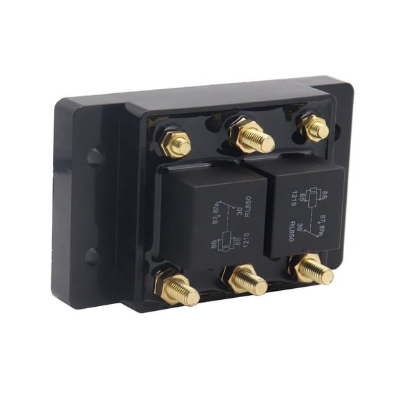 NATEFEMIN Durable Forward Reverse Relay 12V for Tarp Systems 80A Intermittent 50A Continuous Winches Hatches Direct Fit