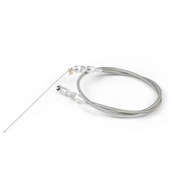 NATEFEMIN Durable Throttle Cable for Chevrolet LS1 Engines Silver, Smooth Movement, Affordable Price