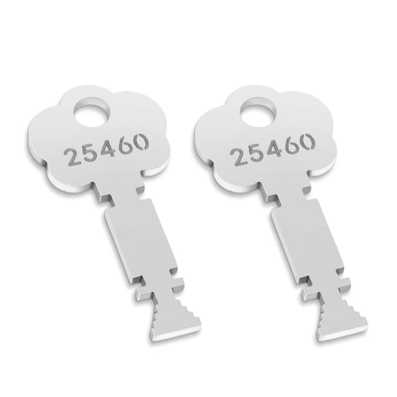 NATEFEMIN Fire Alarm Box Key 2pcs Stainless Steel for Fire Master Alarm Box Elevator Fire Fighting Rescue Tool OEM 25460