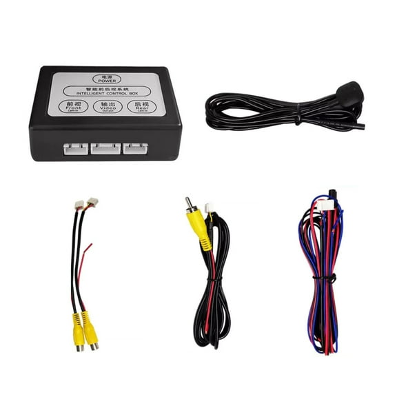 NATEFEMIN Front Rear Camera Control Box Video Switch for Car CVBS AHD PAL NTSC Multi Format Easy Install Safe