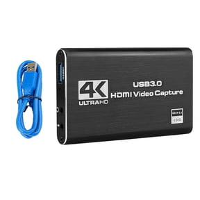 NATEFEMIN HD Capture Card USB 3.0 4K 1080P 60Hz Game Streaming Live Broadcasting OBS Mic In Headphone Out YUV422 RGB Win Mac Linux