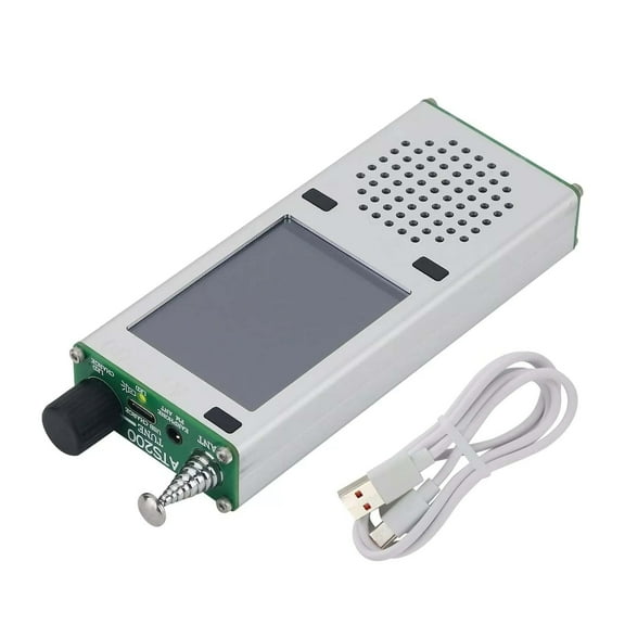 NATEFEMIN High-Performance ATS200 Radio for Outdoor Adventures High-Capacity Battery, Long Rod Antenna, Touch Screen Lock