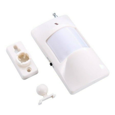 NATEFEMIN Home Security Motion Sensor, Wireless 433MHz, White, 120m Transmission Range for Alarm Systems