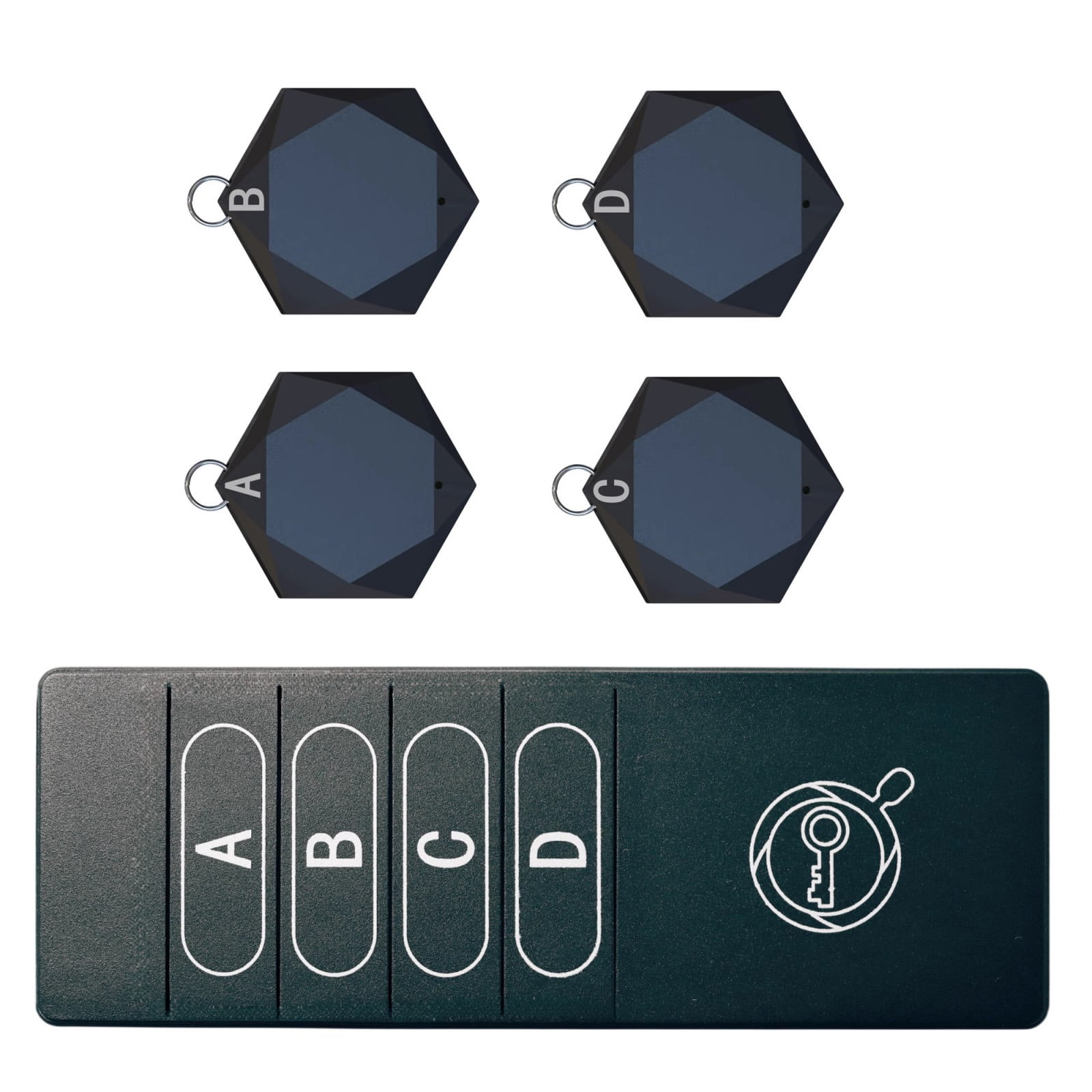 NATEFEMIN Locator Tags Key RF Locator Item Anti-Lost Tag Alarm Reminder ...