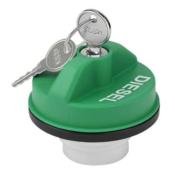 NATEFEMIN Locking Diesel Fuel Gas Cap for Chevy Dodge Ford Vehicles ABS Plastic Rubber 2 Keys 40591 10591 New Tested Easy Install