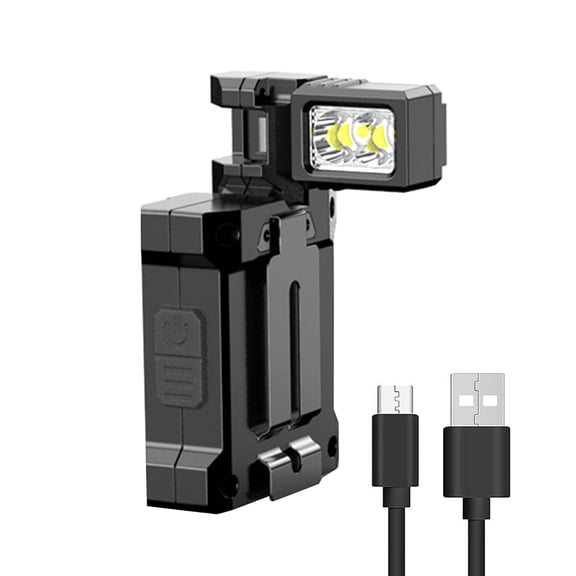 NATEFEMIN Magnetic Work Light 2 XTE LED Side Lights For Night Trails Repair Tasks Power Outages Precision Illumination