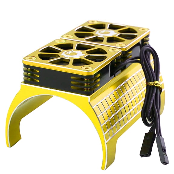 NATEFEMIN Metal Construction Motor Cooling Fan Assembly For X-Maxx 1/5 RC Car 1717 Motor Compatible Accessory