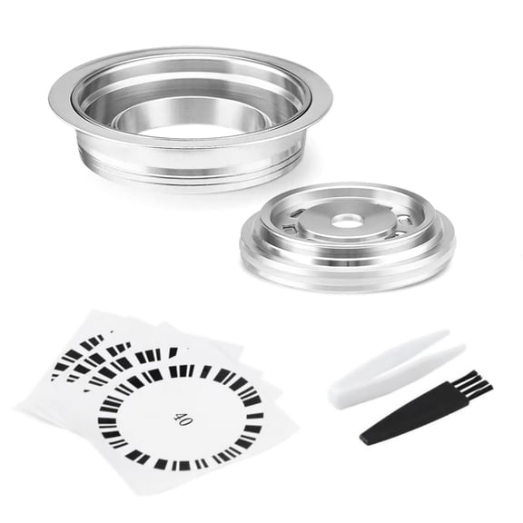 NATEFEMIN Metal Reusable Coffee Capsule Adapter for Vertuo for Nespresso Reusable G-Cup