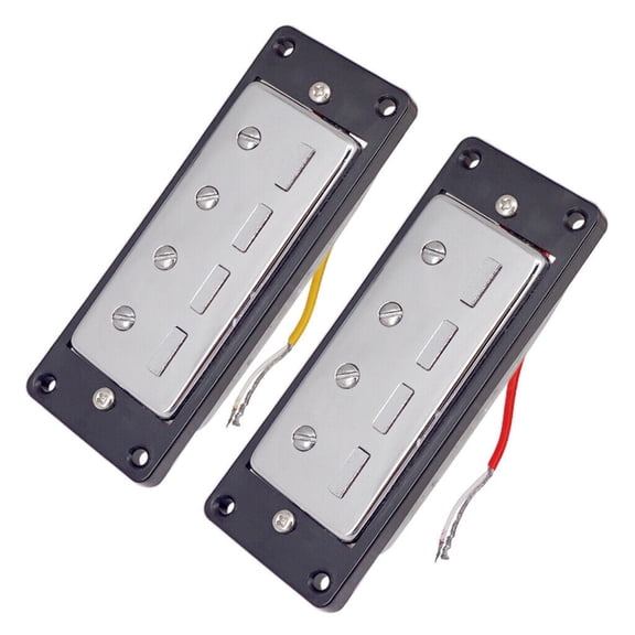 NATEFEMIN Mini Humbucking Pickups Set for Musical Instruments - Plastic, Copper, Magnet Material