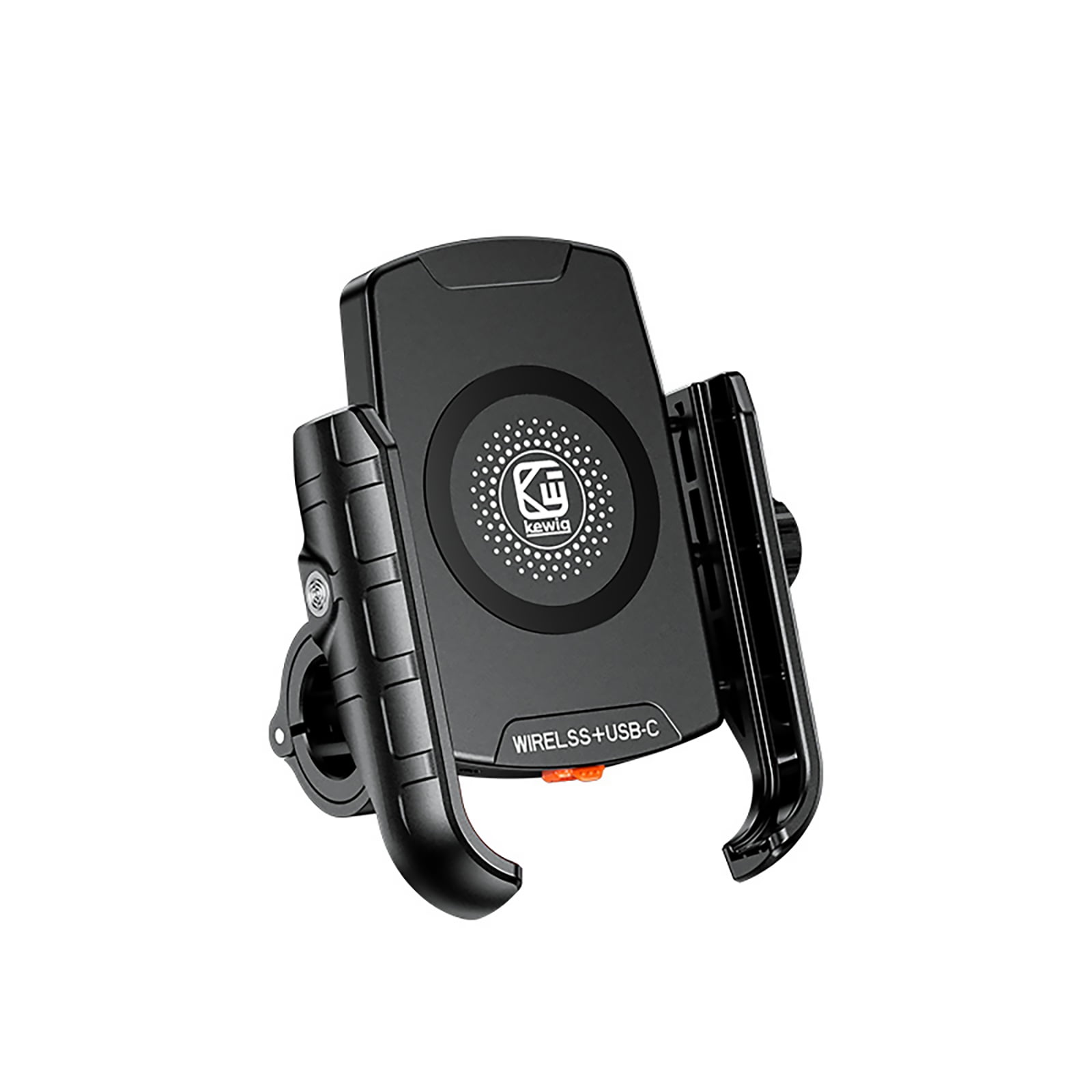 NATEFEMIN Motorcycle Phone Holder Charger Wireless 15W USB C 20W Fast Charging 360 Rotate Waterproof