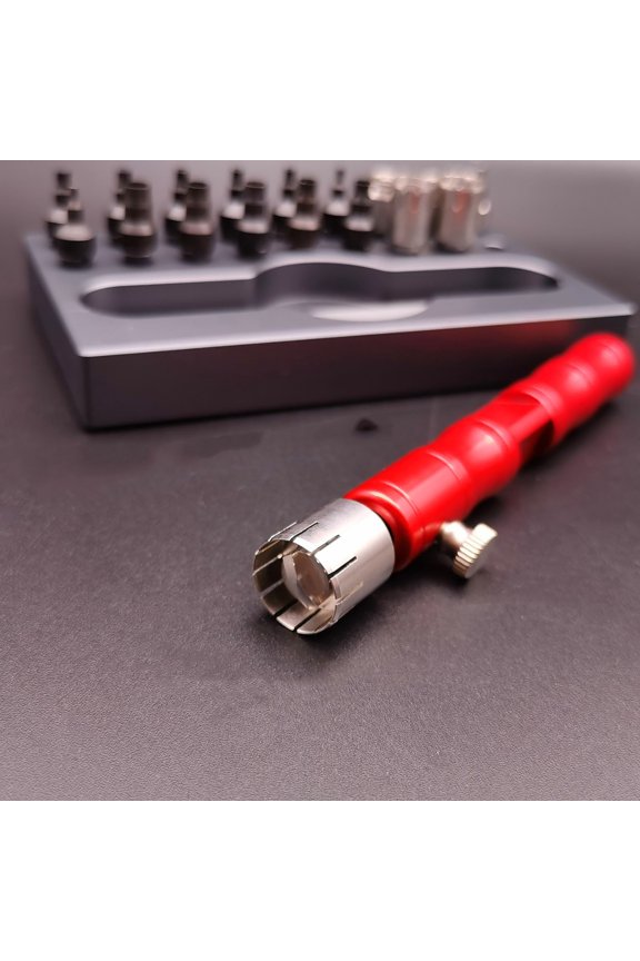 Multi Function Crown Tube Extractor Tool 13 Nozzle Combination For Watch Repair Accessory Kit