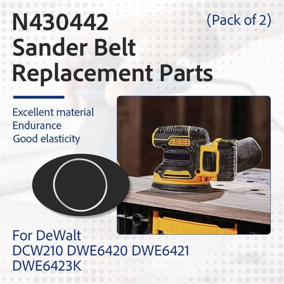 NATEFEMIN N430442 Drive Belt Rubber Sander Accessory For DWE6421 B2 B3 BR DWE6421K DWE6423K Power Sander