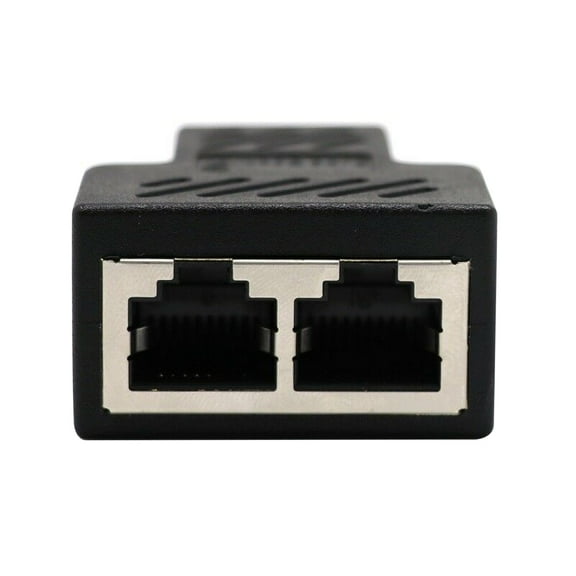 NATEFEMIN Network Splitter Adapter Converts Single RJ45 Outlet into Two for DSL, Cable Modem Use