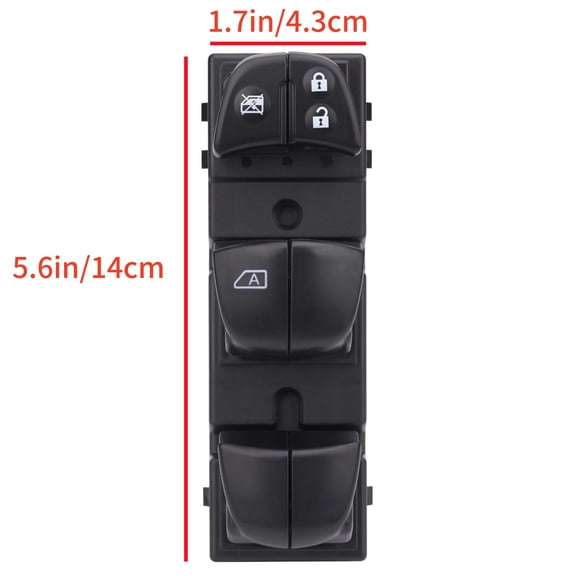 NATEFEMIN New Master Power Window Switch 3+16 Pins, ABS Plastic Replacement, for Nissan Frontier Tiida Rogue 2012-2018