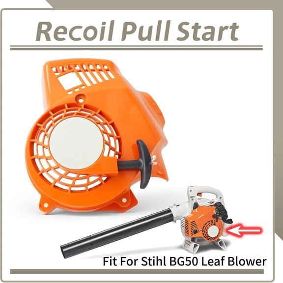 NATEFEMIN Non Slip Grip Recoil Starter OE 42290802107 For BG50 Yard Tool Functional Recovery Accessories