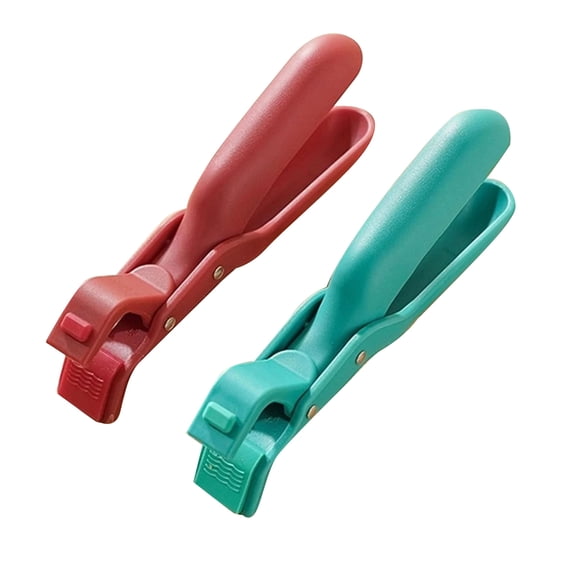 NATEFEMIN Nylon Silicone Hot Plate Gripper 2PCS Heat Resistant Anti-Slip Handle for Kitchen Culinary Tasks Durable Sturdy