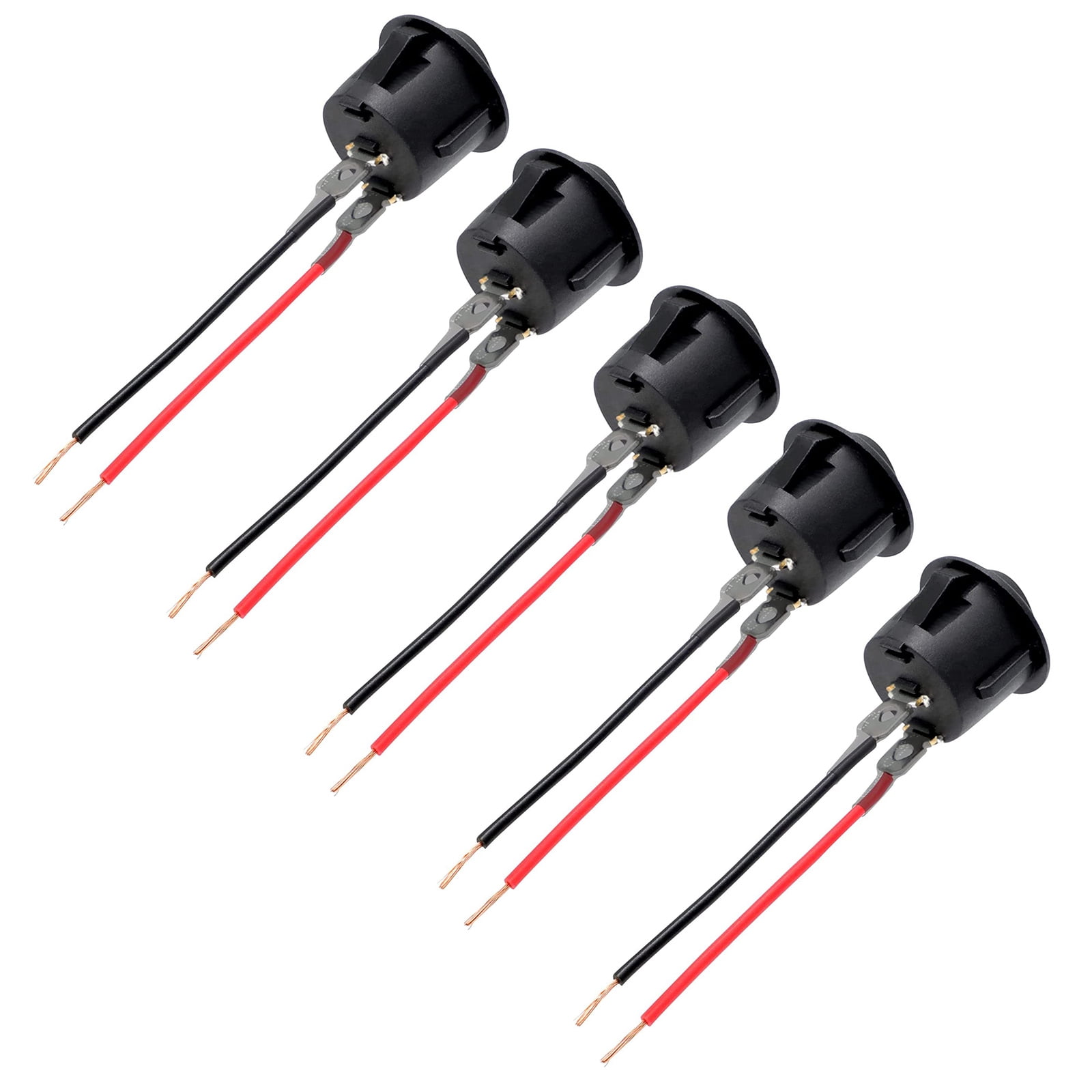 NATEFEMIN ON OFF Round Rocker Switch 5PCS Panel Mount 10A 125V 6A 250V ...