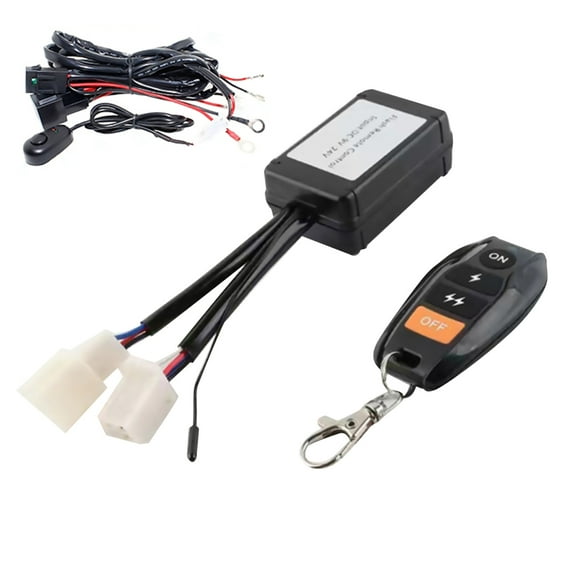 NATEFEMIN Offroad LED Work Light Bar Wire Cable 40A Relay Wireless Remote Control Replacement Parts