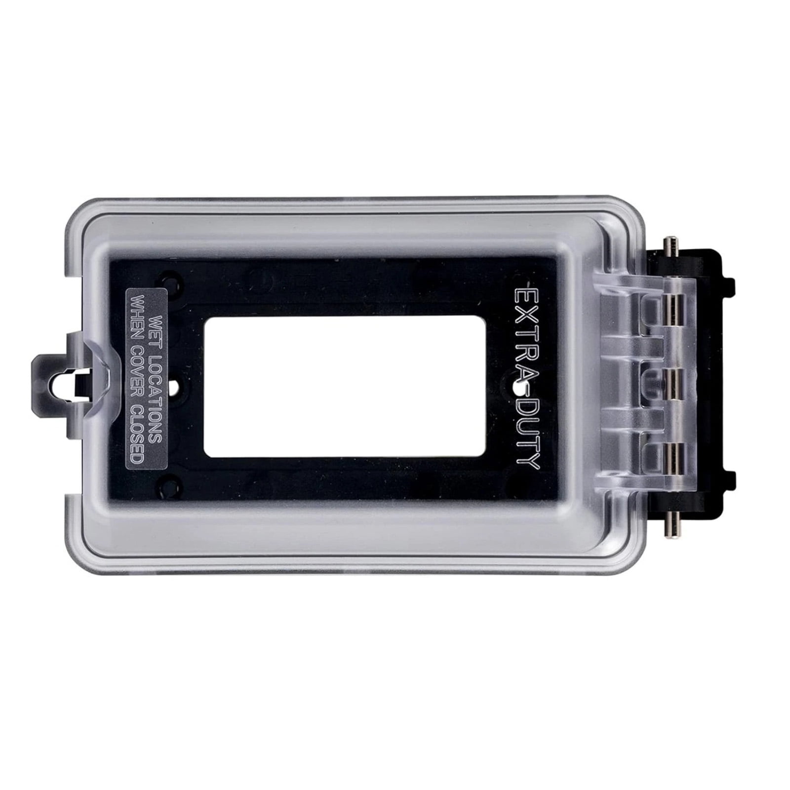 NATEFEMIN Outdoor Weatherproof Outlet Cover Transparent Design For Construction Site Temporary Power Outlets Secure Shielding