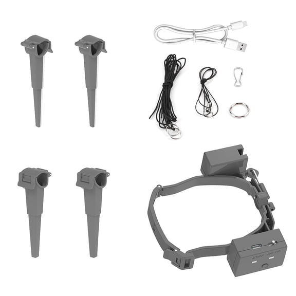 NATEFEMIN Payload Release with 4 Landing Gears Lightweight Remote Photosensitive Control for Supply Missions Gray for DJI Mavic 4 Pro