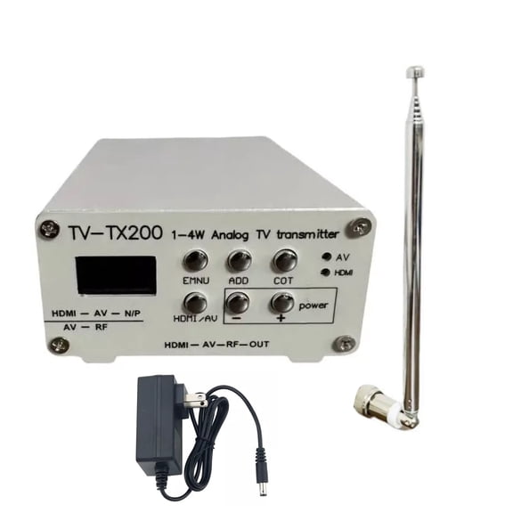 NATEFEMIN Portable TV Transmitter with Telescopic Antenna, Perfect for Field Reporting & Mobile Broadcasting