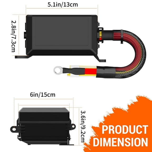 NATEFEMIN Pre-Wired Plug And Play Relay Box 5A-30A Fuse For 12V ATV Camper Kayak Automotive Electrical Accessory