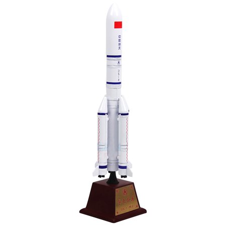 NATEFEMIN Precise 1:300 Scale Long March 5 Rocket Model for Living Room, Bar, Office, and Coffee Hall Decor
