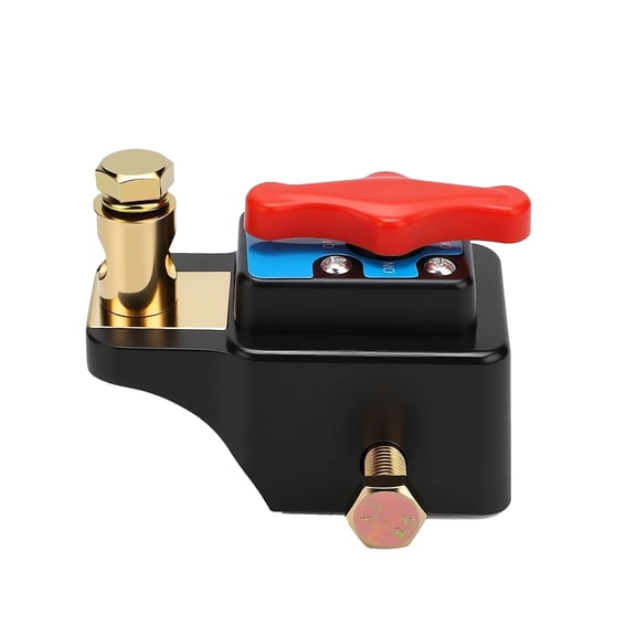 NATEFEMIN Precision Rotary Battery Disconnect Switch 300A 12V 24V DC for Automotive Marine RVs Universal Mount ABS