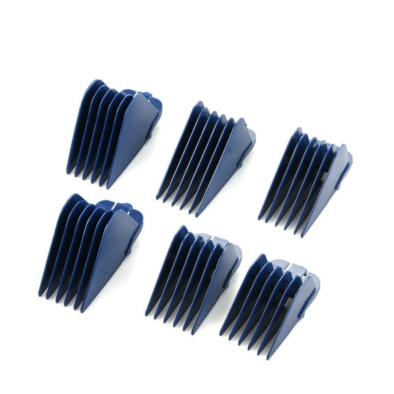 NATEFEMIN Premium XL Clipper Guide Comb Set 2.5 to 1.25 Inch 6 Pieces Clipquik Sturdy High Quality for Home Haircuts Long Styles