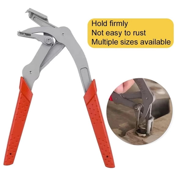 NATEFEMIN Professional Auto Clip Pliers Red Anti Slip Grip Stainless Steel Construction For Vehicle Maintenance Work