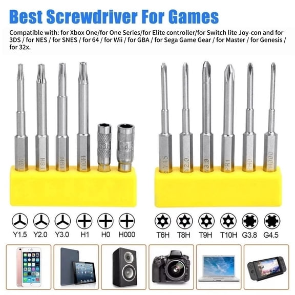 NATEFEMIN Professional Screwdriver Kit Torx Gamebits For Xbox Console Handheld Device Game Accessory Fixing