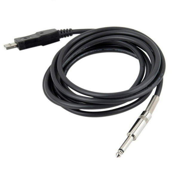 NATEFEMIN Professional USB Guitar Cable for Studio Recording, Supports Windows OS, Plug & Play, 3-Meter Cable