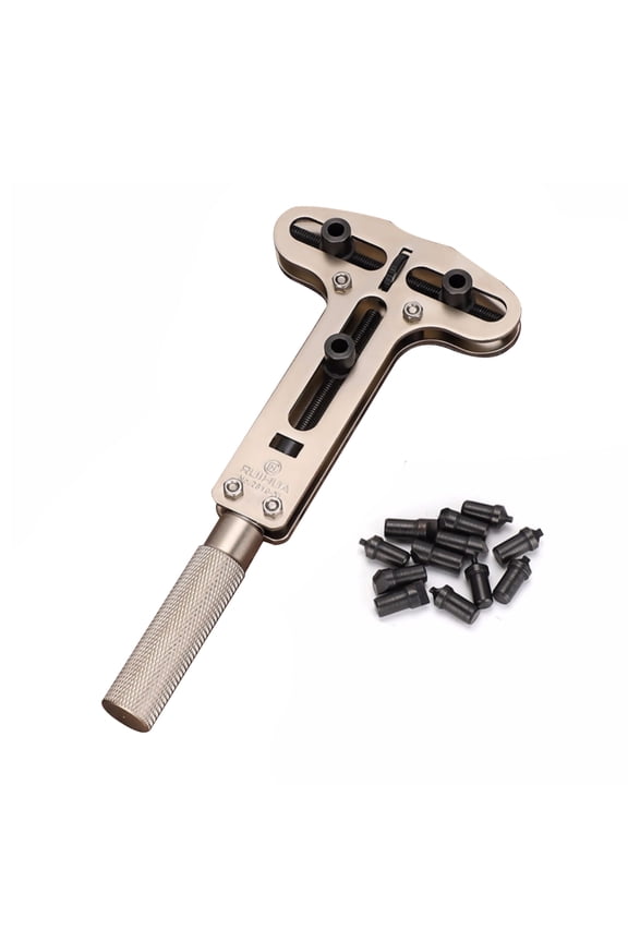 Professional Watch Back Opener Kit Solid Metal, Easy to Grip Handle for Everyday Use