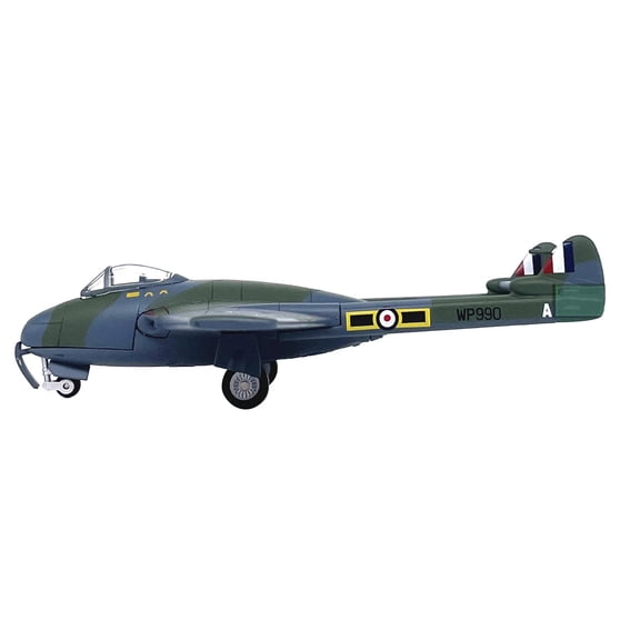 NATEFEMIN RAF Vampire Fighter Collection Model, 1:72 Scale Alloy+Plastic, Display Stand for Desk Decor Family Friends Gifts