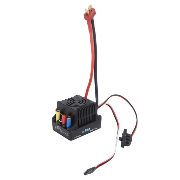 NATEFEMIN RC ESC 80A Reliable Power Drivesto small Motors for 2 4S Lipo waterproof for Fast Reliable With Heat For Racing and Fast Use