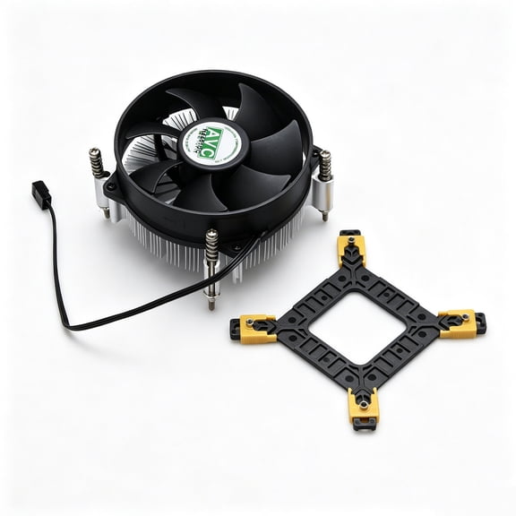 NATEFEMIN Rainbow RGB CPU Cooler 44CFM Airflow Low Noise Operation For Intel LGA 1155 1156 1366 PC Cooling Parts