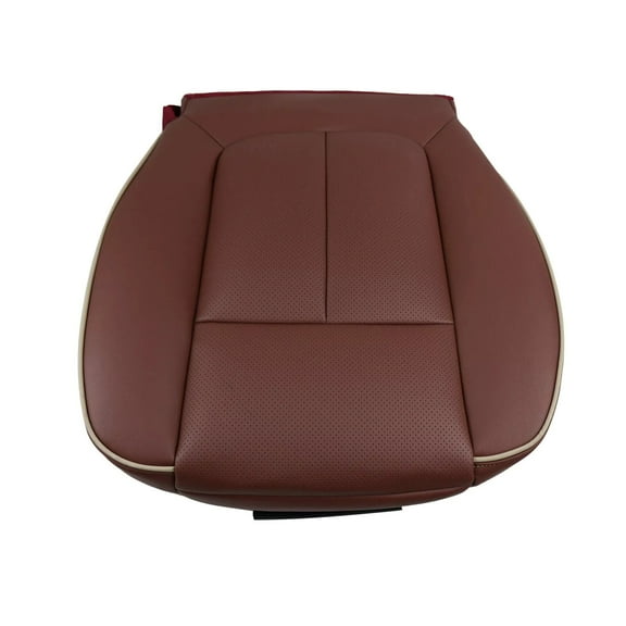 NATEFEMIN Restore for Ford F150 King Ranch 2009-2012 Interior with a Stylish Wine Red Leather Driver Seat Cover
