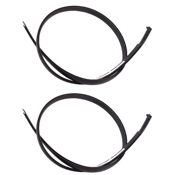 NATEFEMIN Roof Drip Side Weatherstrip 2PCS Set Black PVC for 2007 2021 Models for Tundra Crewmax