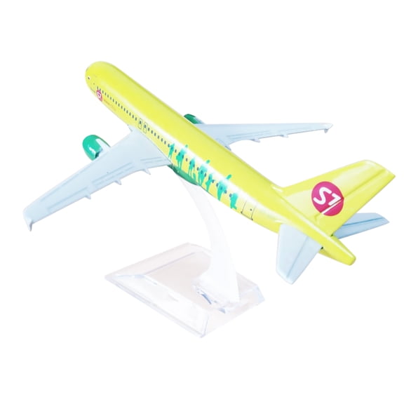 NATEFEMIN Russia Siberia Air S7 Alloy Airplane Model 1/400 A320 Aircraft Aviation Collectible Static 16cm Display