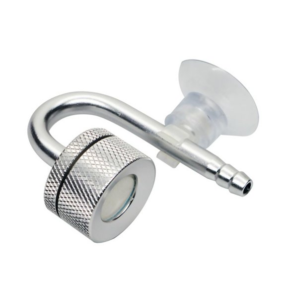 NATEFEMIN Silver Aluminum Alloy CO2 Atomizer for Fish Tank Plants 24mm Refine Diameter For Aquarium CO2 System Refinement Slice