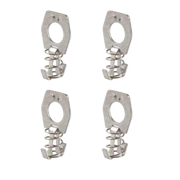 NATEFEMIN Silver Metal Water Heater Cam Lock 4 Pieces for RV Camper Door Latch Replacement Thumb Operated Easy Turn Solid Build
