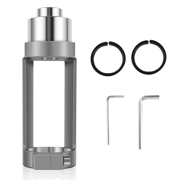 NATEFEMIN Square Hole Drill Bit Adapter, Aluminum Square Hole Drill Fixed Bracket Woodworking Tool