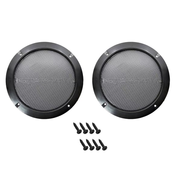NATEFEMIN Steel Mesh 6.5 Inch Car Speaker Grills 2pcs Protects and Enhances Sound Easy to Install for Car Home Audio Systems