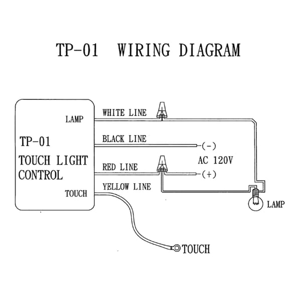 NATEFEMIN Touch Dimmer Control Module 120VAC 150W LO-ME-HI-OFF Function Black For Standard Table Lamp Retrofit