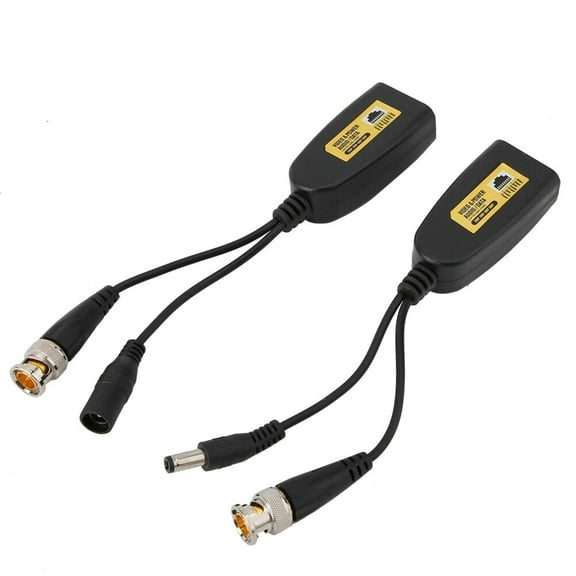 NATEFEMIN Twisted Pair Transmitter with BNC, RJ45, DC5.5/2.1 Interfaces, Ideal for Video & Power Integration