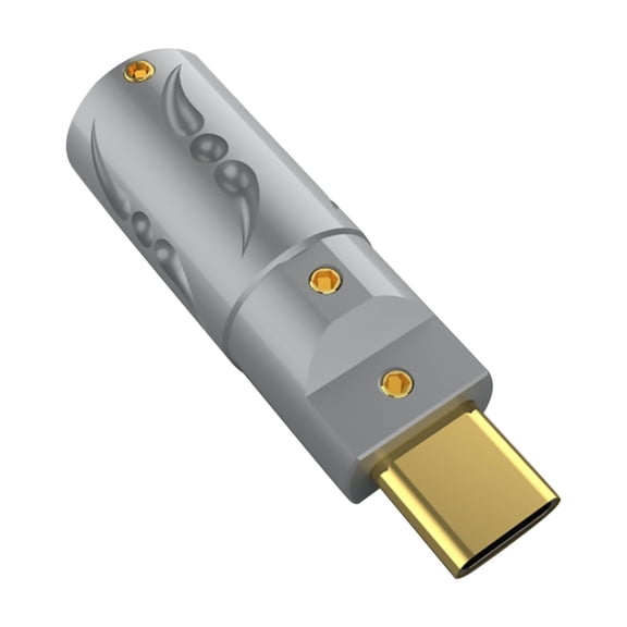 NATEFEMIN Type C 3.1 Gold Plated Audio Connector Aluminum Case Brass Contacts Solder 8mm Cable Diameter Connectors